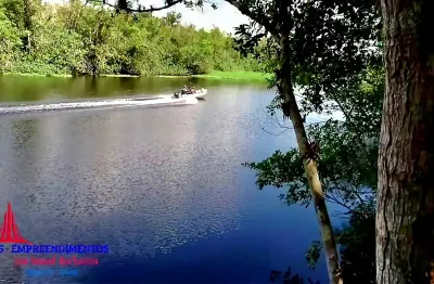Imperdível!!! r$ 285.000 x 185.000 área 864m2 com rio e acesso ao mar