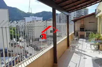 Cobertura com 3 quartos à venda na rua farias brito, grajaú, rio de janeiro, 100 m2 por r$ 650.000