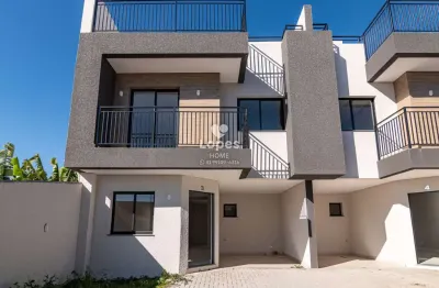 Casa em condomínio fechado com 3 quartos à venda na rua benjamin mion, 277, santa felicidade, curitiba, 126 m2 por r$ 695.000