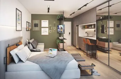 Apartamento com 1 quarto à venda na rua doutor pedrosa, 313, centro, curitiba, 28 m2 por r$ 410.000