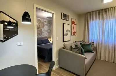 Apartamento com 1 quarto à venda na rua brigadeiro franco, 552, mercês, curitiba, 25 m2 por r$ 470.000