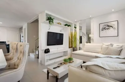 Casa em condomínio fechado com 3 quartos à venda na rua delício dalžpra, 224, atuba, curitiba, 144 m2 por r$ 1.520.000