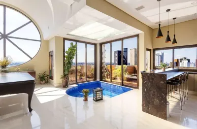 Cobertura com 4 quartos à venda na rua monsenhor ivo zanlorenzi, 2400, mossunguê, curitiba, 406 m2 por r$ 4.800.000