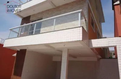 Sobrado com 3 dormitórios à venda, 108 m² por r$ 450.000,00 - catiapoã - são vicente/sp