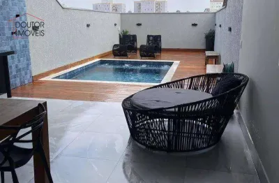 Sobrado frontal à venda,  03 suítes, 05 vagas cobertas, piscina, aceita permuta, 259 m² por R$ 1.485.000 - Parque Boturussu - São Paulo/SP