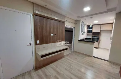 Apartamento com 2 dormitórios para alugar, 50 m² - jardim recanto - americana/sp
