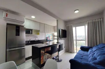Apartamento mobiliado  com 2 dormitórios, 52 m² - venda ou aluguel  - centro - americana/sp