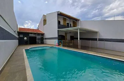 Casa residencial com 3 dormitórios para alugar, 220 m² por r$ 6.450/mês - parque novo mundo - americana/sp