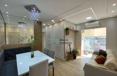 Apartamento com 2 dormitórios para alugar, 60 m² por r$ 2.754,63/mês - jardim bela vista - americana/sp