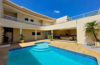 Casa residencial mobiliada com 3 dormitórios para alugar, 389 m² por r$ 10.228/mês - vila nossa senhora de fátima - americana/sp