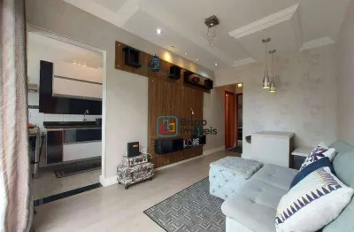 Apartamento residencial com 2 dormitórios para alugar, 56 m² - parque nova carioba - americana/sp