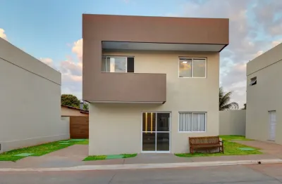 Lindo sobrado em condominio fechado 107 m², novo, alto padrão, 3 suites em condominio fechado no jd maria ines proximo ao buriti