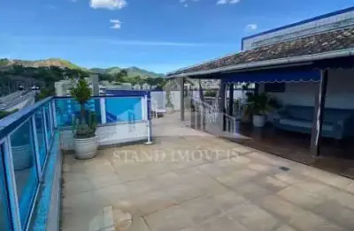 Cobertura com 4 quartos à venda na rua francisca sales, freguesia (jacarepaguá), rio de janeiro, 242 m2 por r$ 750.000