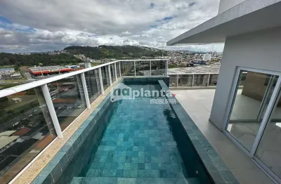 Cobertura à venda no Bairro Kobrasol em São José-SC, com 3 quartos, 3 suítes, 3 vagas