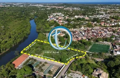 Vende-se lote plano de 4.500 m2 dentro do exclusivo condomínio chácaras do rio joanes em lauro de freitas