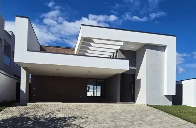 Excelente casa nova  térrea, a venda no condomínio alphaville nova esplanada 3