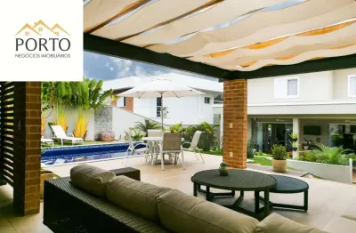 Casa de luxo em condomínio no centro de vinhedo-sp: 3 quartos, 3 suítes, 3 salas, 6 banheiros, 5 vagas, 320m². aproveite!