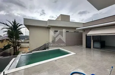 Casa nova, térrea com 3 quartos e piscina a venda no condomínio le village na cidade de valinhos - sp