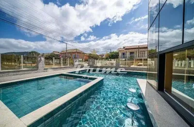 Apartamento com 2 suíte, 2 vagas de garagem, condomínio com piscina - canto grande - bombinhas/sc