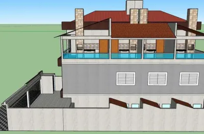 Casa com 3 dorms, Boqueirão, Praia Grande - R$ 425 mil, Cod: 716662