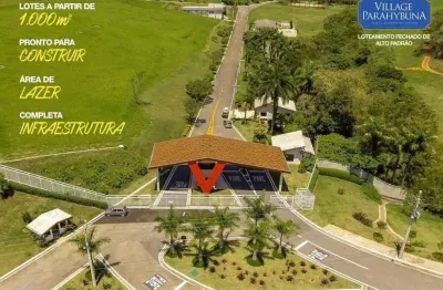 Terreno à venda, no condomínio village parahybuna, em paraibuna, rodovia dos tamoios