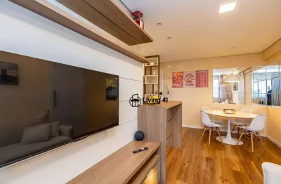 Apartamento porteira fechada com 2 dormitórios à venda por r$ 415.000 - guaíra - curitiba/pr