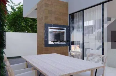 Sobrado de alto padrão com 3 suítes à venda, 200 m² por r$ 1.290.000 - santa cândida - curitiba/pr