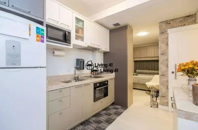 Apartamento com 1 dormitório à venda, 32 m² por r$ 420.000,00 - bigorrilho - curitiba/pr