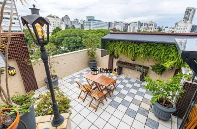 Cobertura com 2 dormitórios para alugar, 138 m² por R$ 7.660,00/mês - Batel - Curitiba/PR