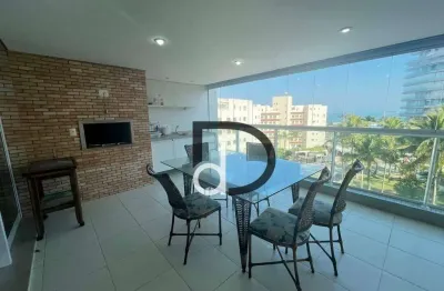 Apto pé na areia com vista para o mar e 4 suítes p/ venda e locação anual em Riviera de São Lourenço