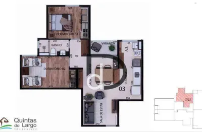 Apartamento com 2 quartos à venda, 55 m² por R$ 319.524 - Residencial Nova Era - Valinhos/SP