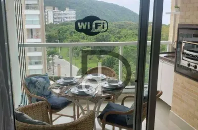 Apartamento Vista Mar em São Lourenço, Mobiliado, 2 Dormitórios (1 Suíte), Varanda Gourmet e Lazer Completo