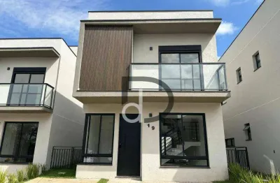 Sobrado novo com 3 quartos, sendo 3 suítes, para alugar, com 137m² de área construída por R$ 8.989/mês - Vinhedo/SP