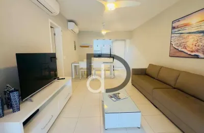 Apartamento pé na grama no Módulo 8 – Locação anual com varanda gourmet e vista mar