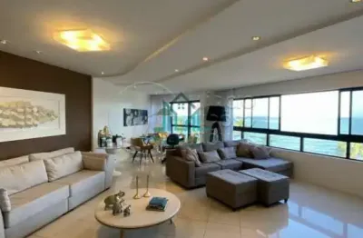 Apartamento cobertura vista-mar da praia de jatiuca em maceió com 3 suítes, 4 vagas, 331m², piscina privada, - maceió alagoas
