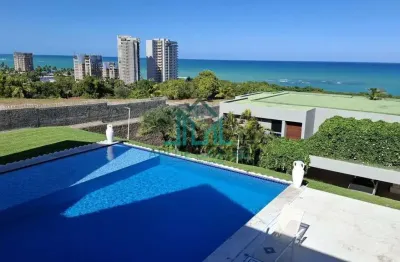 Casa com vista mar da praia de jacarecica - 551m² com piscina, 3 suítes, academia e salão de jogos - maceió alagoas
