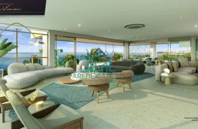Residencial da vinci, 413m², 4 suítes à beira-mar da praia de ponta verde - alto luxo maceió - al
