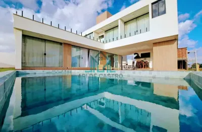 Casa de alto padrão mobiliada, piscina e rooftop no reserva porangatu - rota ecológica dos milagres, alagoas