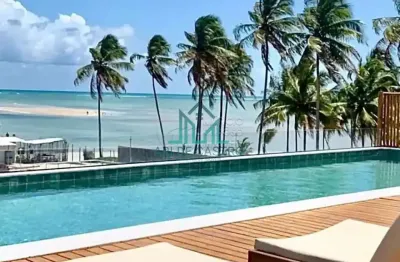 Apartamento studio, 37m², mobiliado a 30 metros da praia de tatuamunha, na rota ecológica dos milagres - maceió alagoas