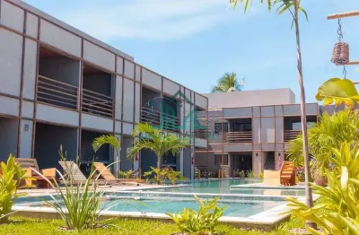 Apartamento studio mobiliado na praia do patacho com 37 m² - rota ecológica dos miagres alagoas