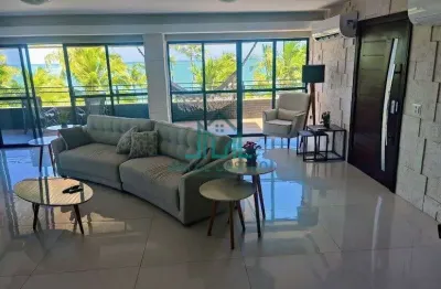 Apartamento 270m² vista mar, beira-mar da praia de ponta verde, mobiliado e reformado em frente ao lopana com 4 suítes, maceió alagoas