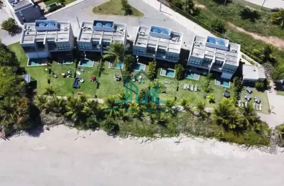 Casa a beira-mar mobiliada com piscina privada em condomínio na praia do marceneiro, na rota ecológica de milagres