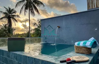 Casa duplex com rooftop e piscina a 200 metros da praia do riacho - são miguel dos milagres - alagoas