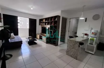Apartamento quarto e sala mobiliado na ponta verde com 49m² - maceió alagoas