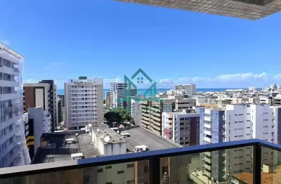 Apartamento nascente com 2 quartos com varanda gourmet 54m², em andar alto na praia de jatiúca - maceió alagoas