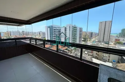 Apartamento novo com 3 quartos com 95m² com varanda gourmet na jatiuca - maceió alagoas