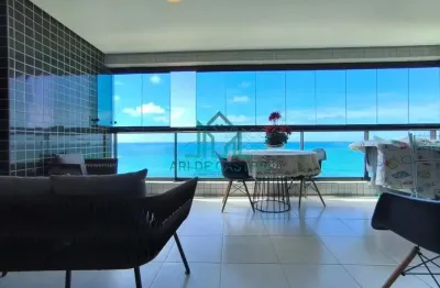 Apartamento à beira-mar da praia de guaxuma com 145m² com 4 quartos - maceió alagoas