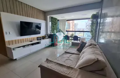 Apartamento com 3 quartos com varanda integrada na ponta verde, móveis finger e euroglass - maceió alagoas