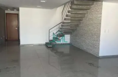 Cobertura duplex 313m² com 04 quartos, nascente, piscina, 4 vagas na ponta verde - maceió alagoas