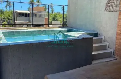 Casa mobiliada com rooftop e piscina privativa a 100m da praia do riacho à venda - são miguel dos milagres